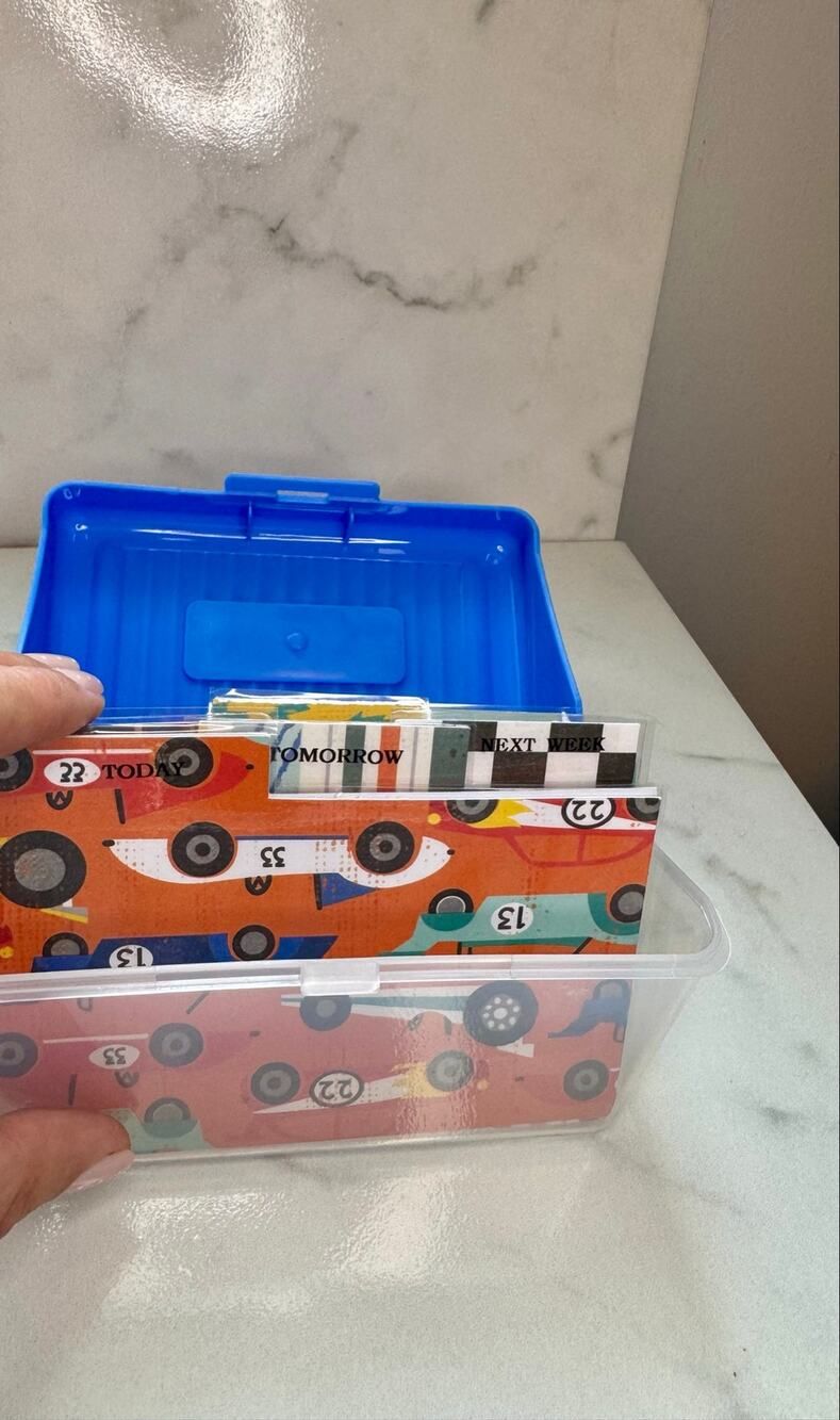 Child simplified ADHD Notecard planner start up kit